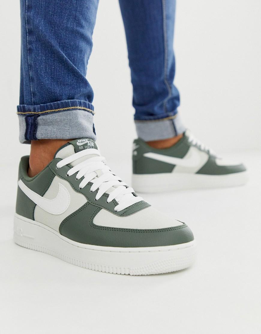 Zapatillas en verde/color hueso Air Force 1 '07 Nike de Lona de color Verde  para hombre | Lyst