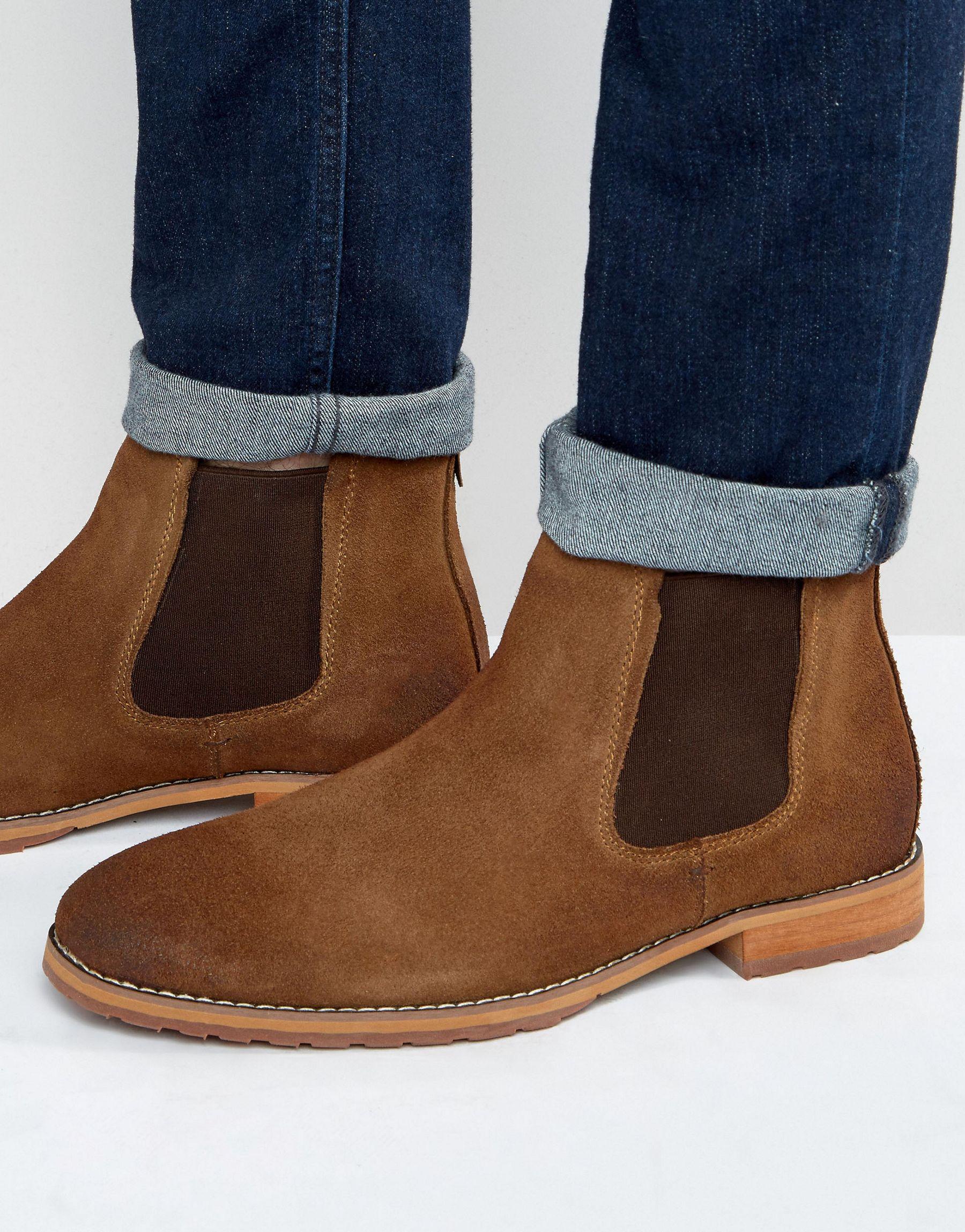 Call it spring Draun Suede Chelsea Boots in Brown for Men | Lyst