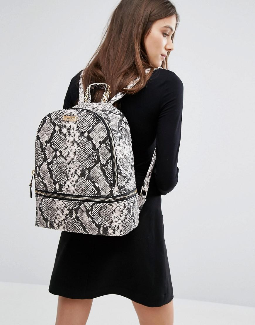 aldo snakeskin backpack