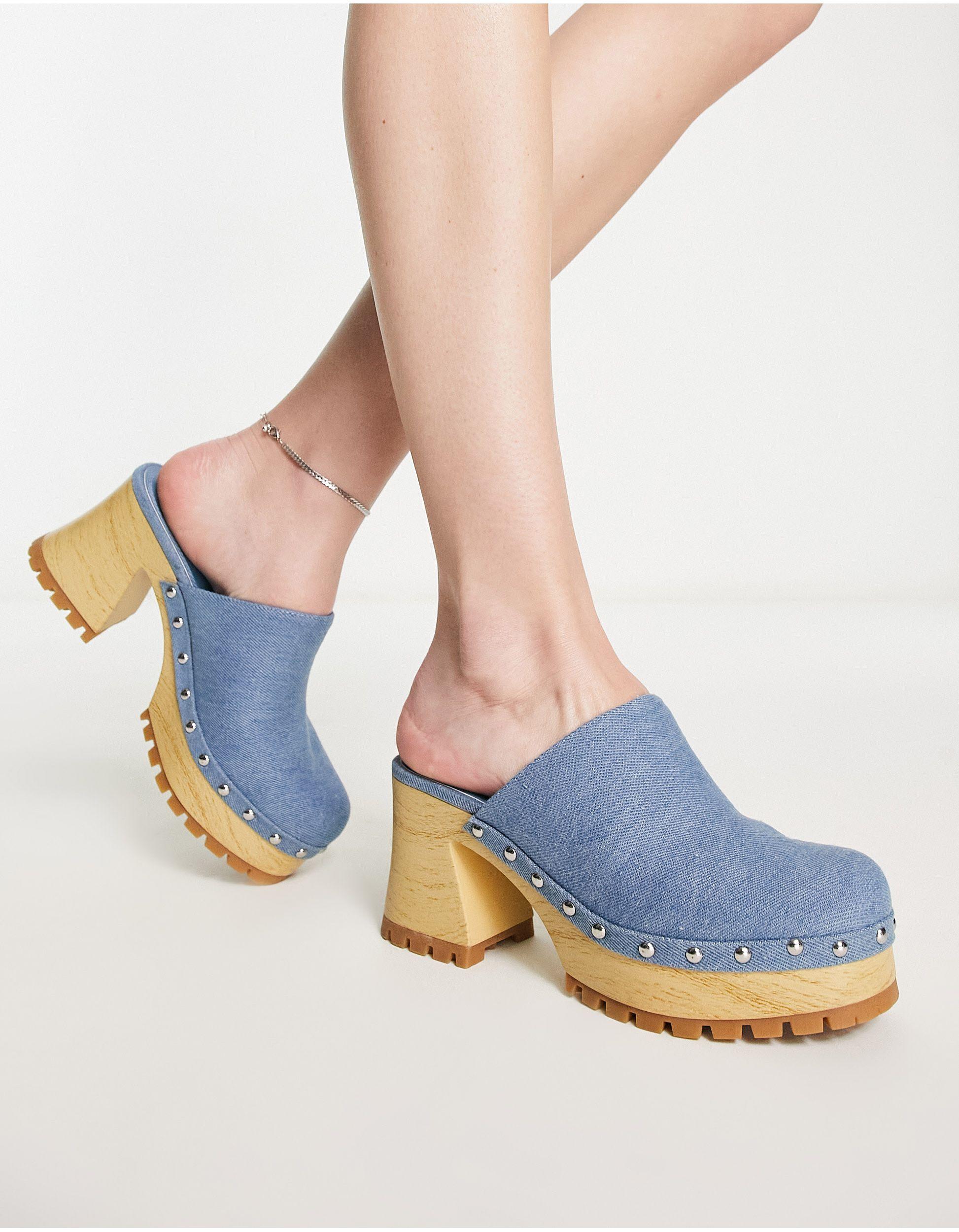 block heel clogs