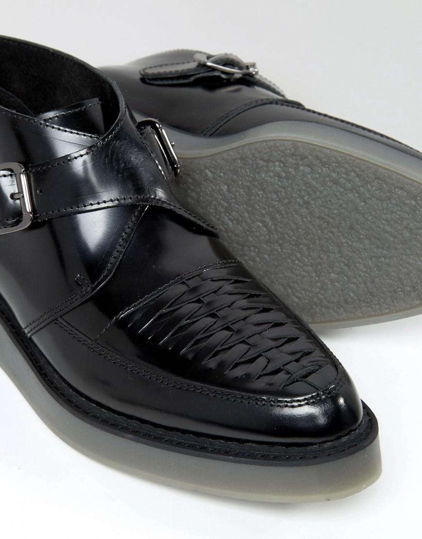 mens black creeper shoes