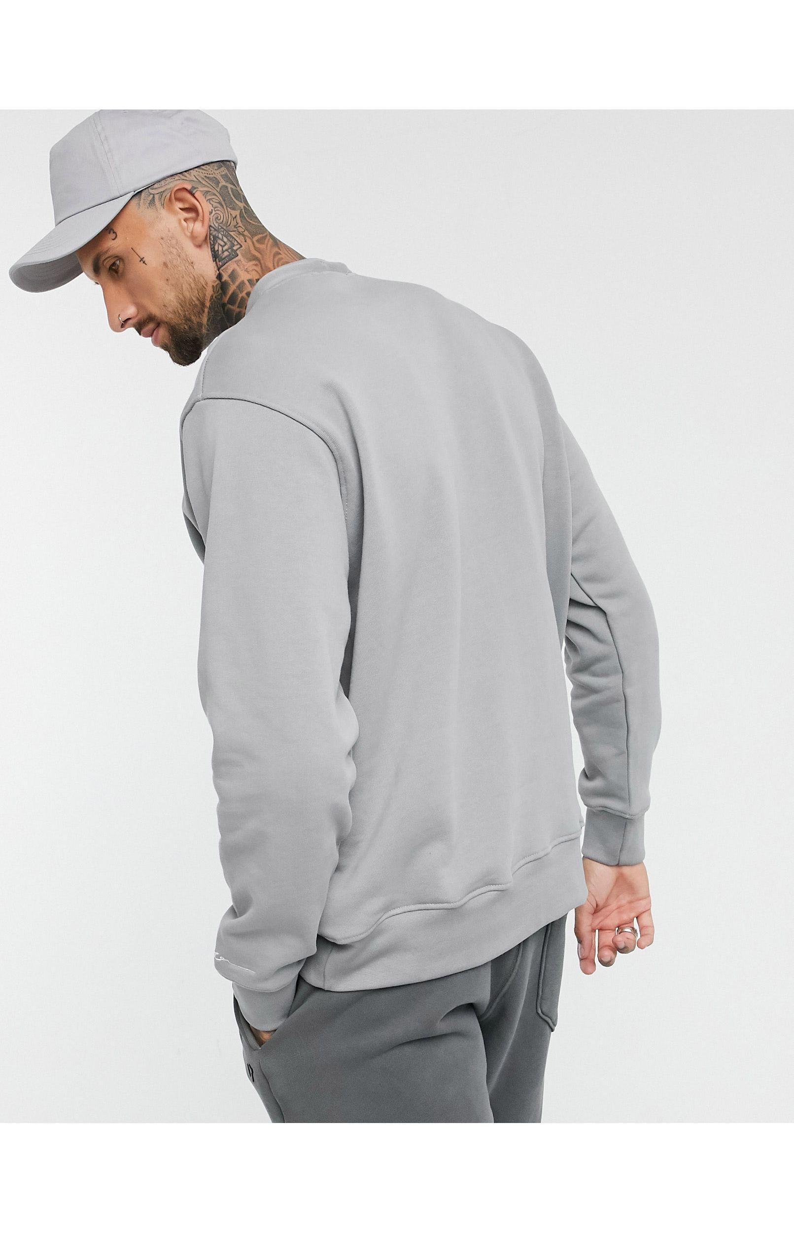 Mennace Utility Sweatshirt With Neck Cord Getail in Grey (Gray) for Men -  Lyst