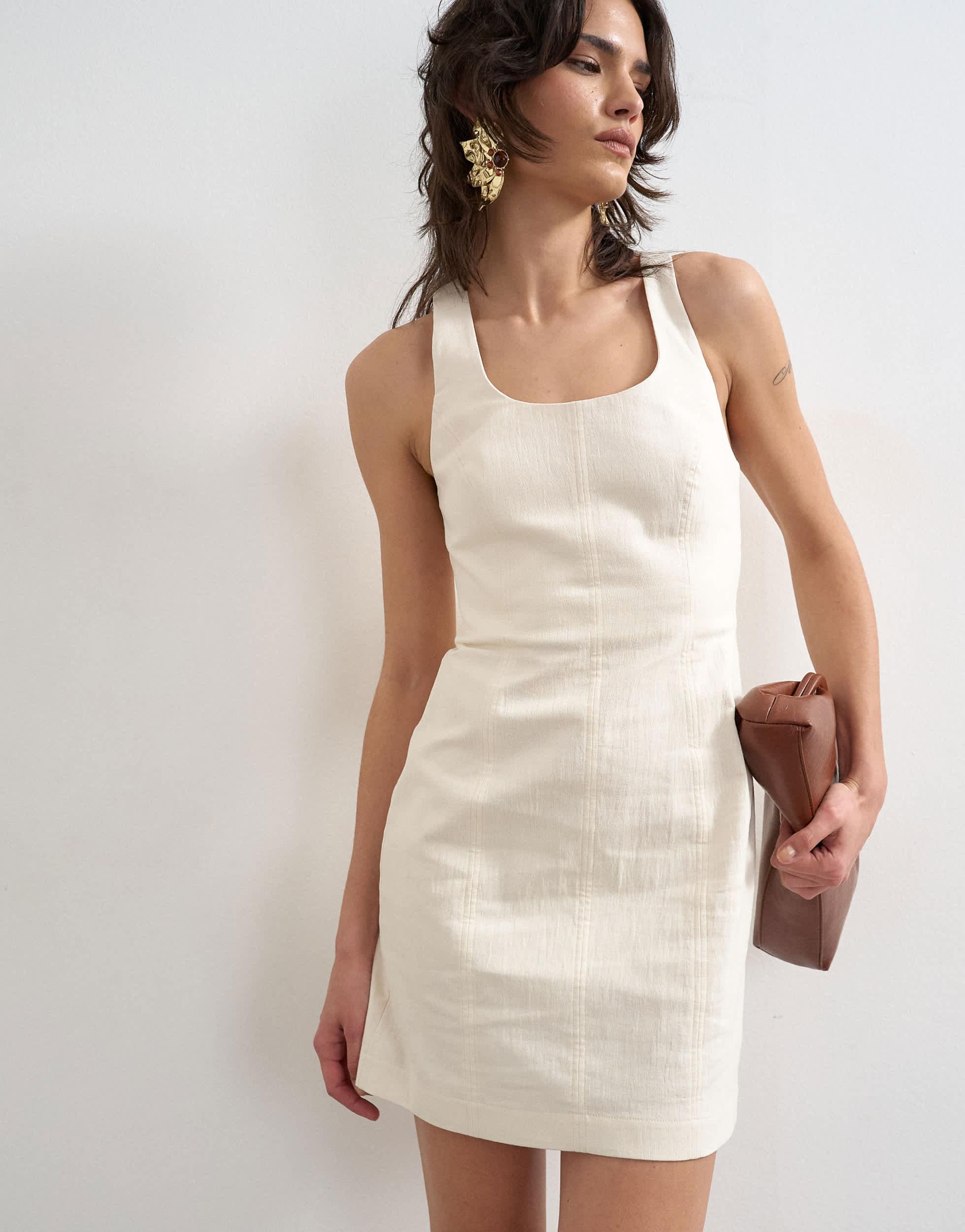 TOPSHOP Linen Dresses for Women | Lyst