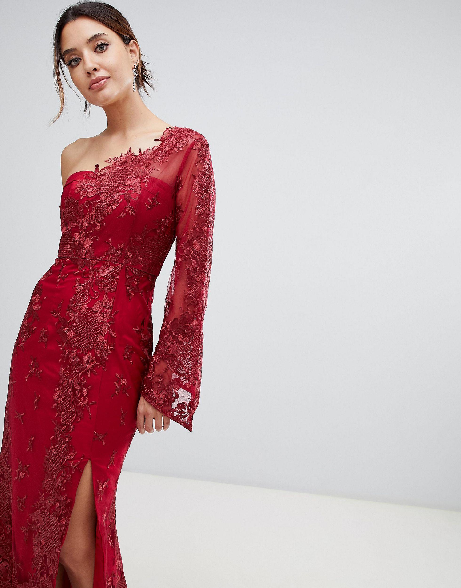 bariano one shoulder dress