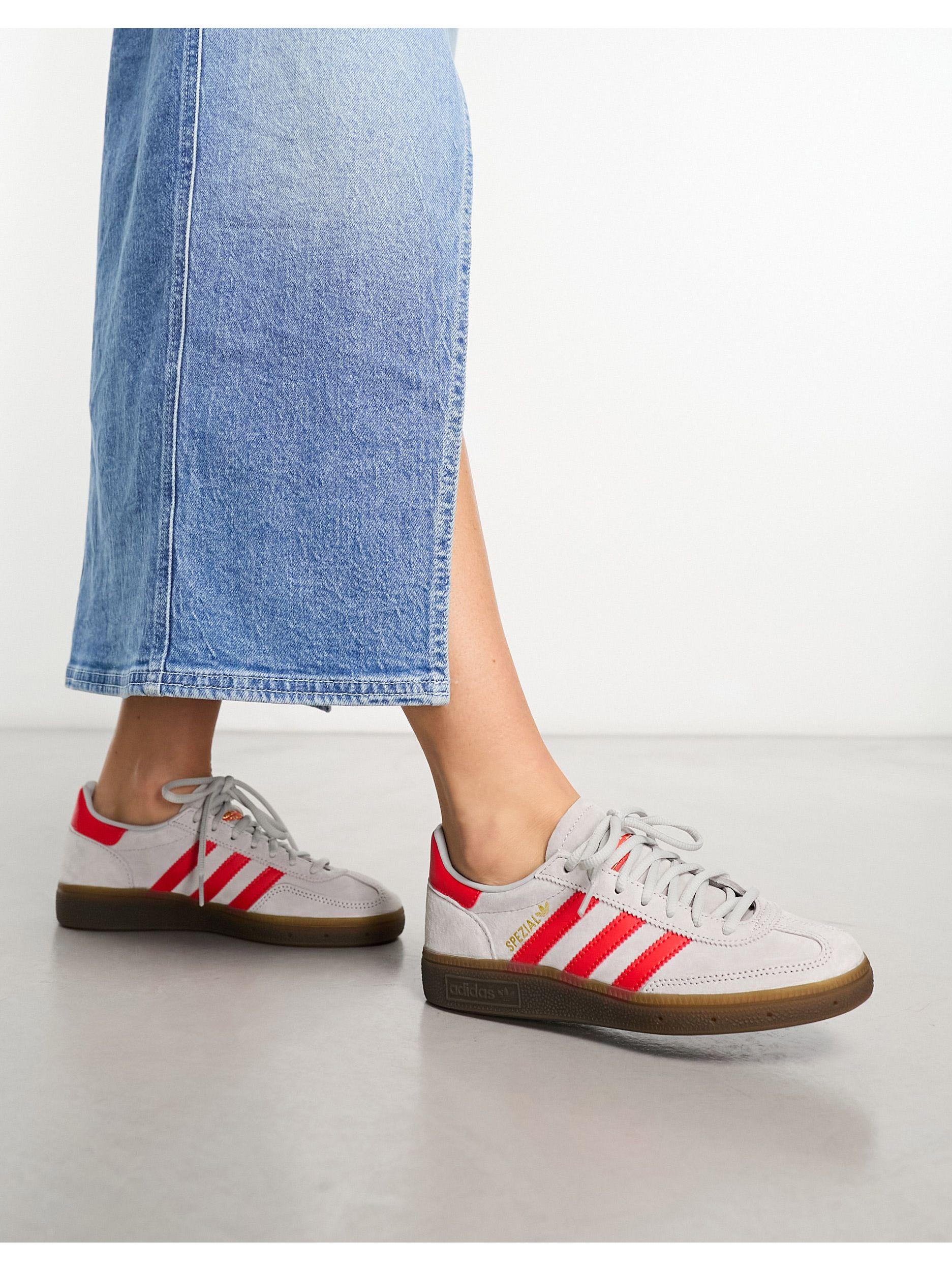 Handball spezial - sneakers grigie e rosse con suola di adidas Originals in  Blu | Lyst