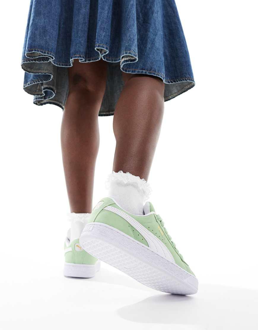 PUMA Suede Xl Trainers in Green Lyst UK