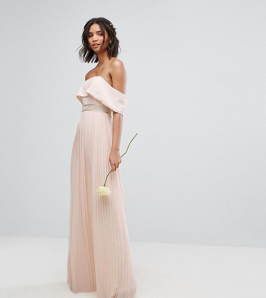 bardot bridesmaid dress