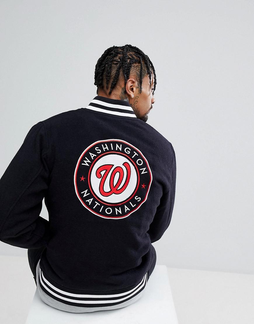 Ktz Melton Wool Bomber Jacket With Washington Nationals Back Patch In Navy Blue For Men Lyst Ktz Melton Wool Bomber Jacket With Washington Nationals Back Patch In Navy Blue For Men Lyst