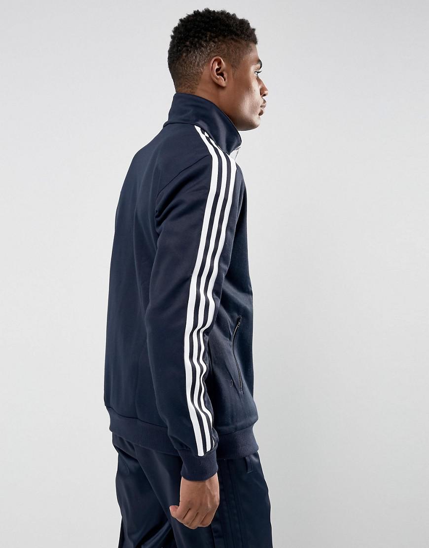 adidas Originals Beckenbauer Track Jacket In Navy Br2290 in Blue for Men |  Lyst UK