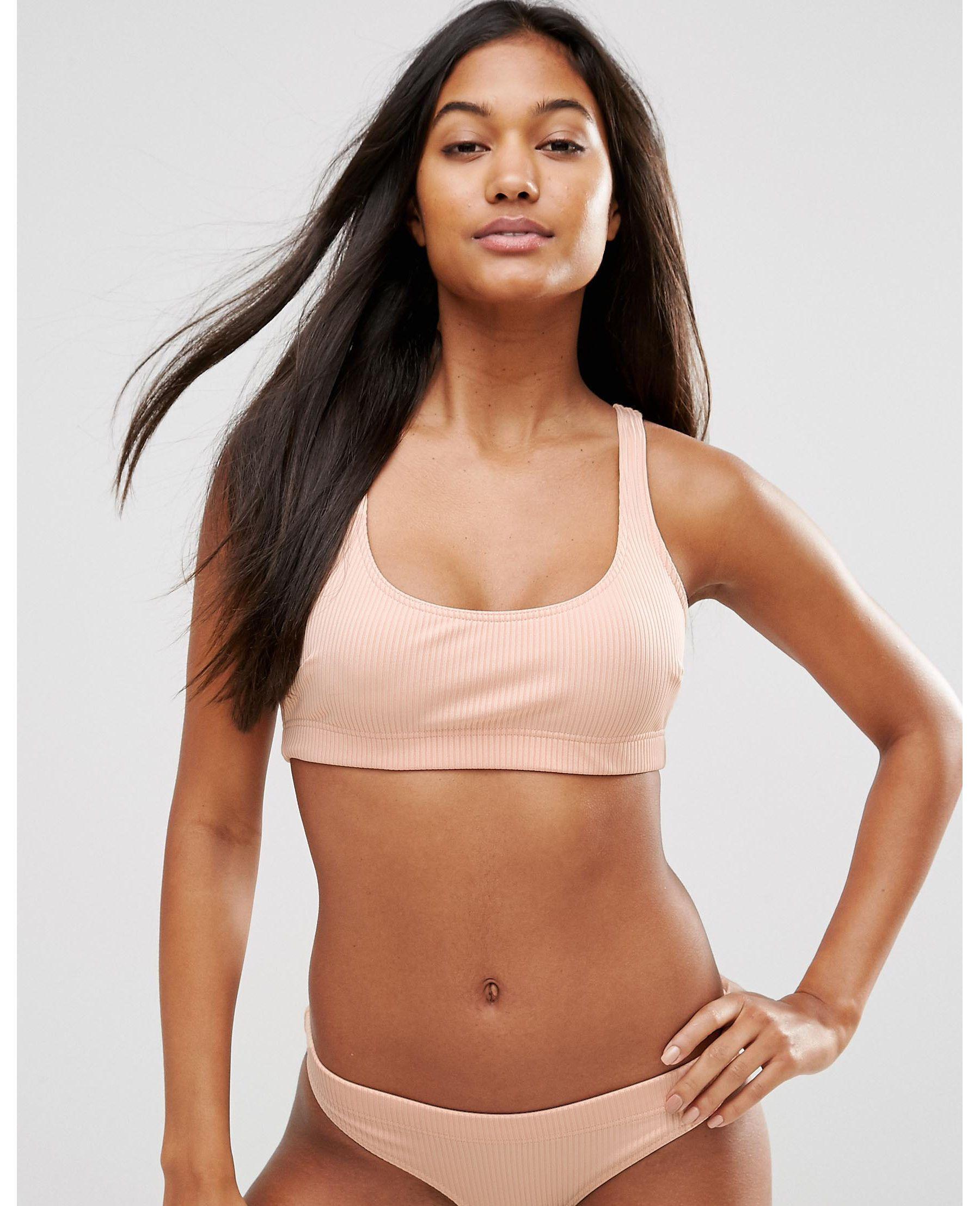 Match Top Asos Multicolor Crop In Rib Mix And Bikini K351ulTFJc