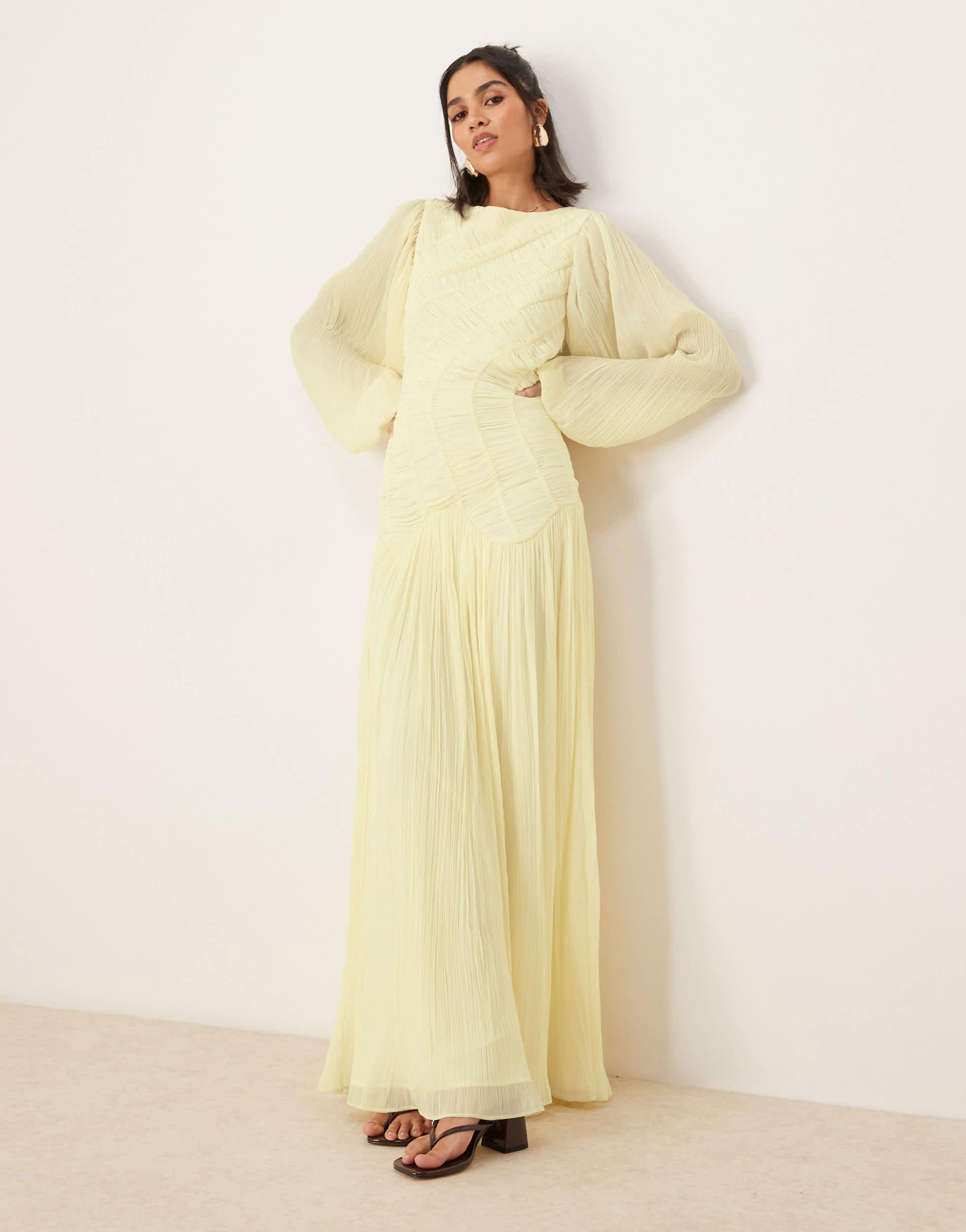 black grover maxi dress Astoria Long Sleeve Maxi Dress
