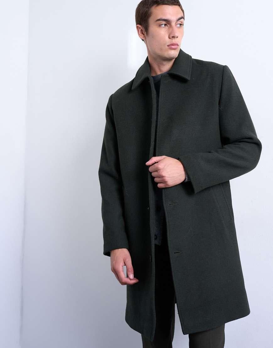 Wool Coats Topman Check Coat TOPMAN Coats For Men Online