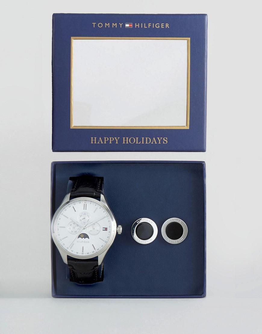 tommy hilfiger watch and cufflink set