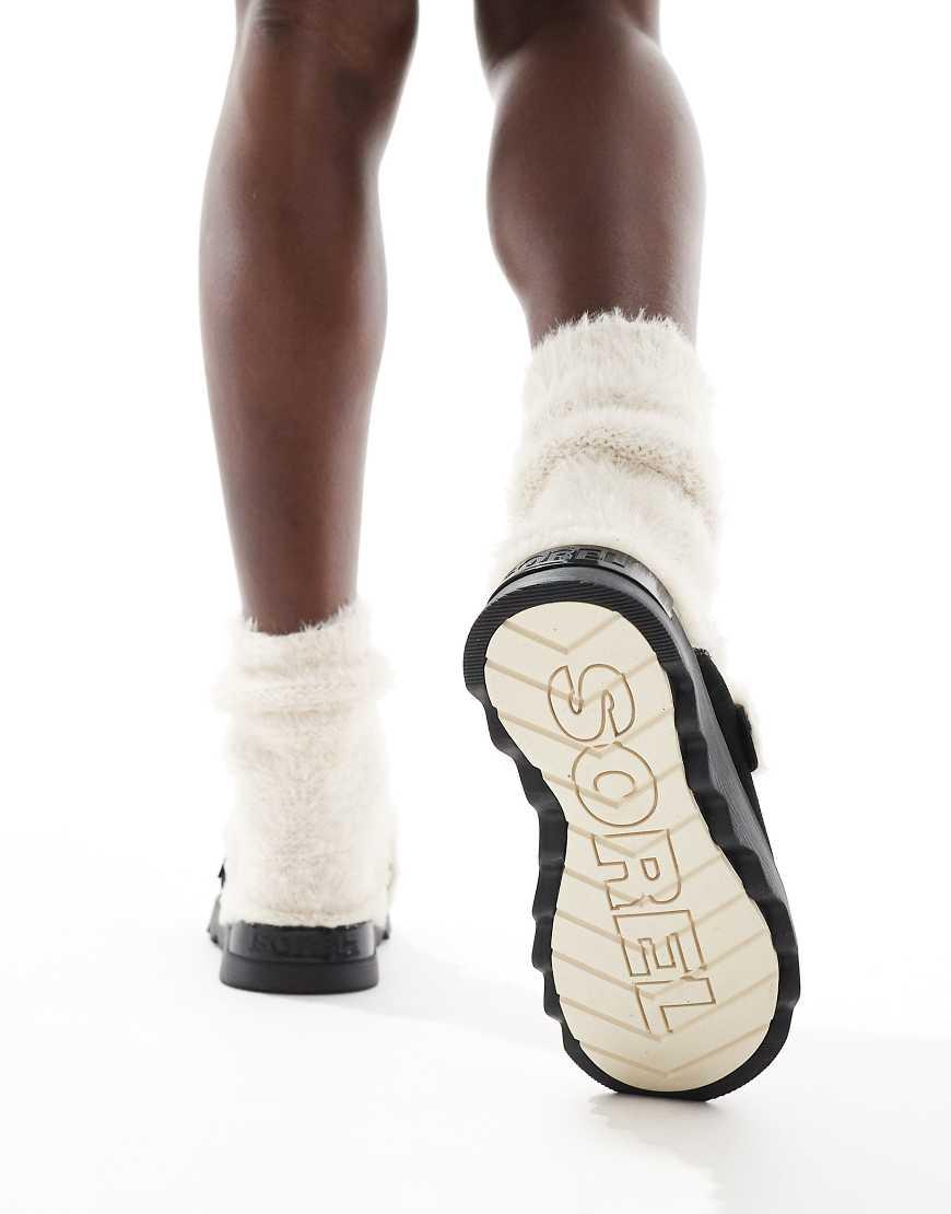 Sorel Viibe Cozy Faux Fur Suede Clogs in Black Lyst UK