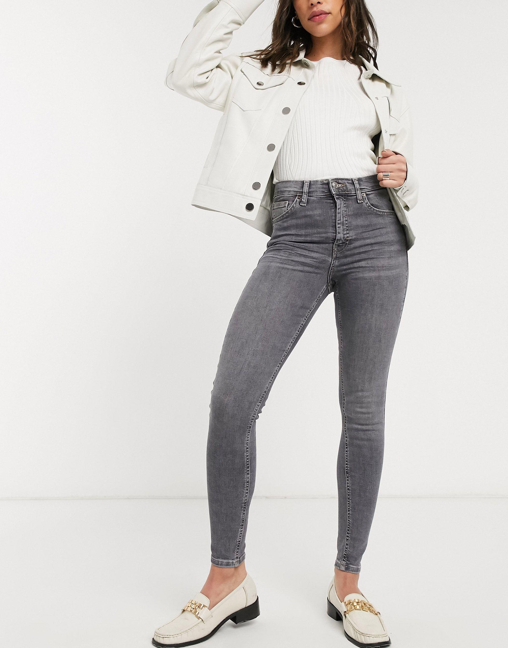 Topshop grey jamie jeans Outlet