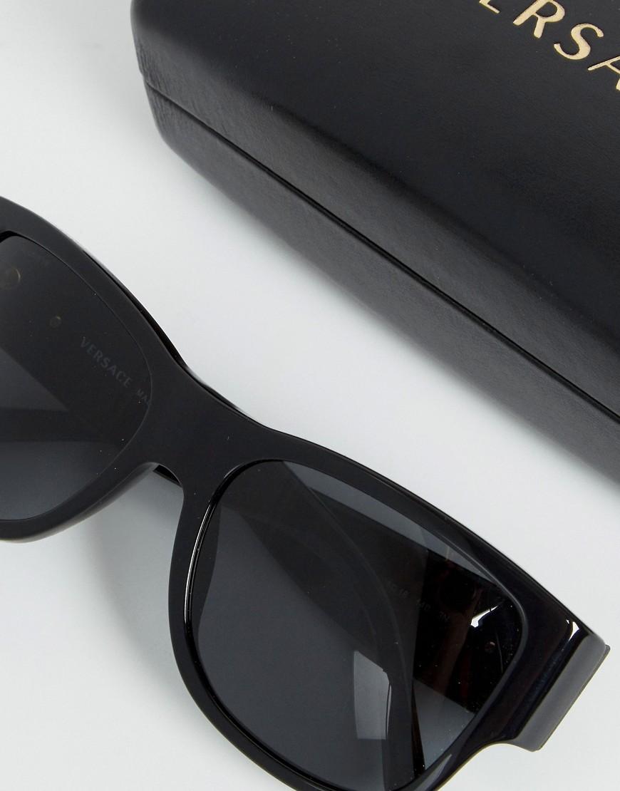 Versace Square Sunglasses With Side Medusa in Black for Men | Lyst