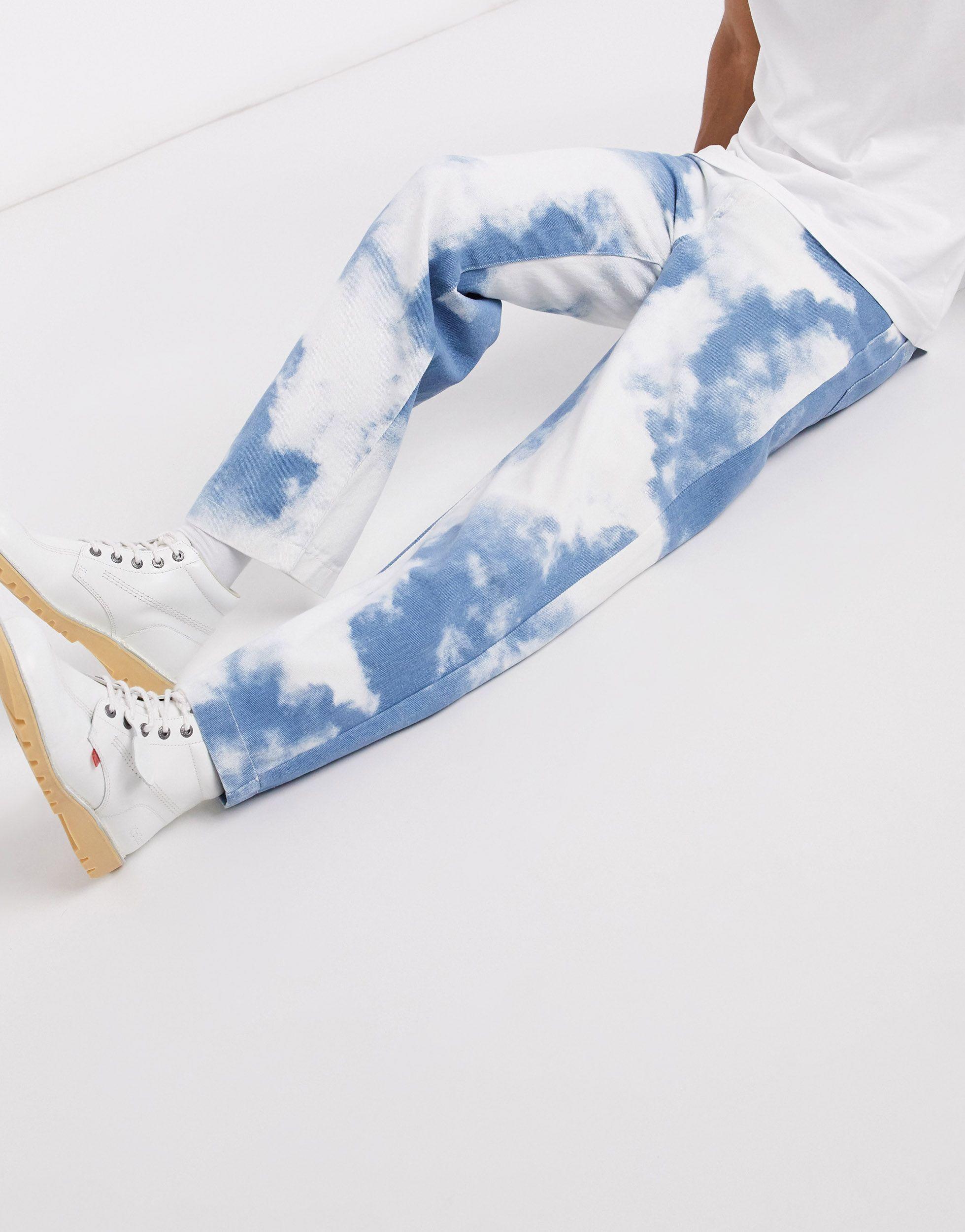 Jaded - jeans stile skater con stampa di nuvole da Uomo di Jaded London in  Blu | Lyst