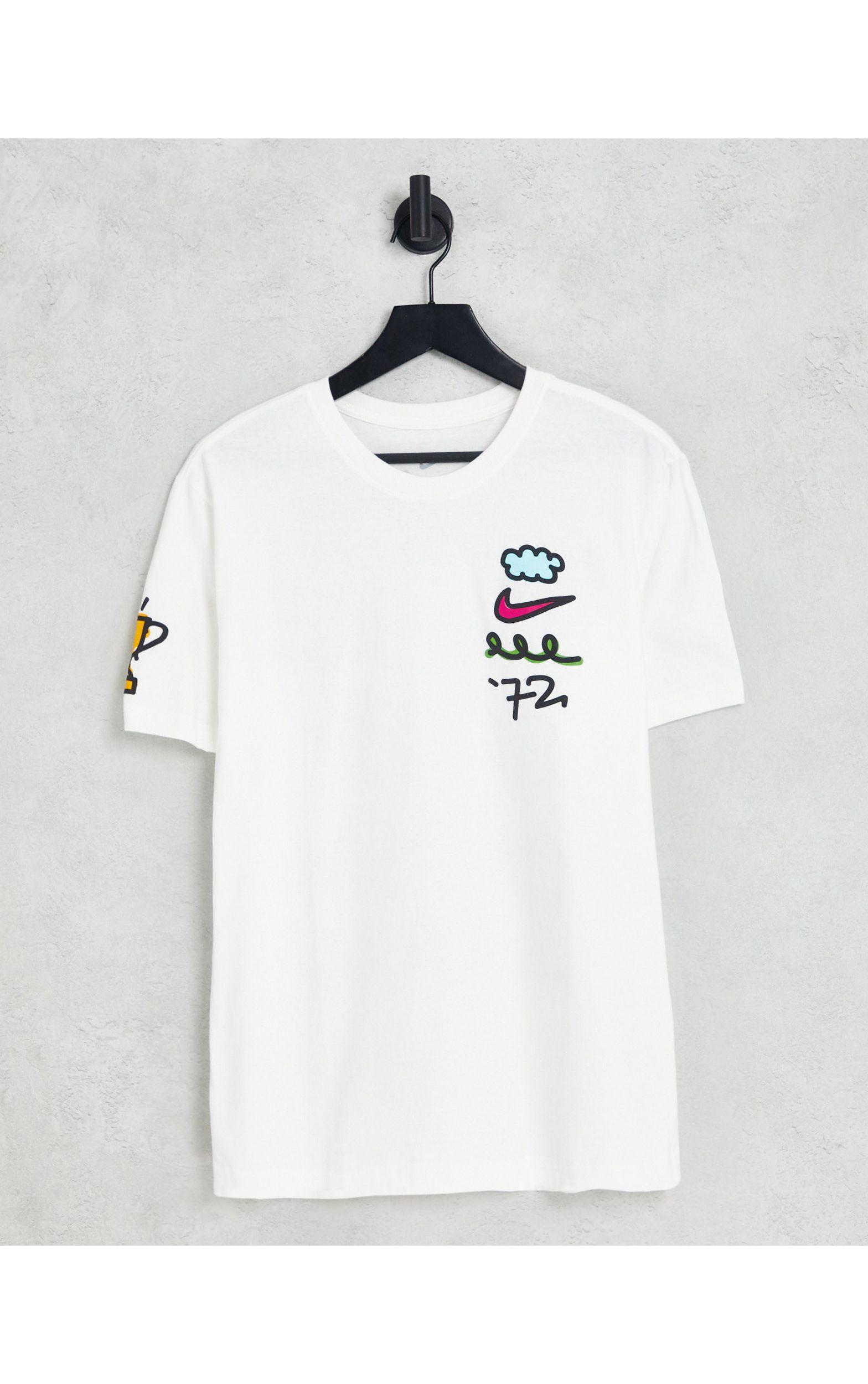 Tシャツ・カットソー COVERNAT Doodle Logo Graphic T-Shirt White SURF PRINT T-SHIRT - White | ZARA United States