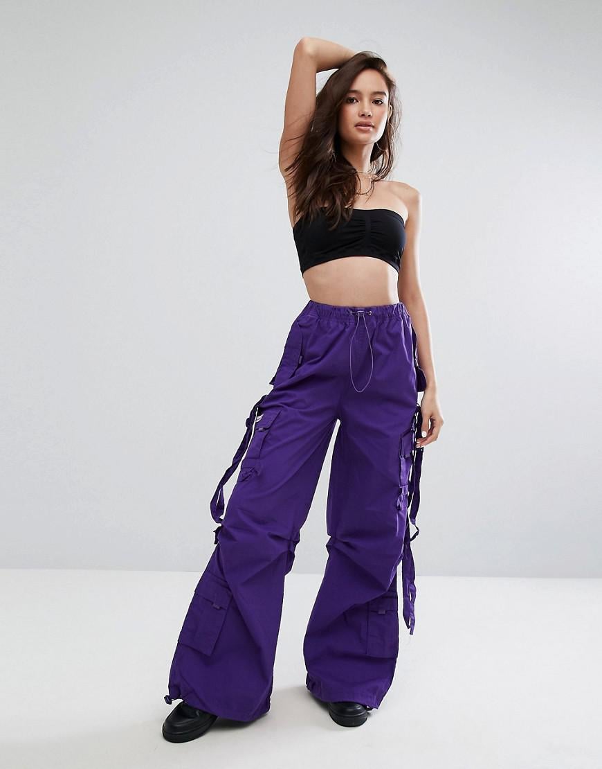 dark purple cargo pants