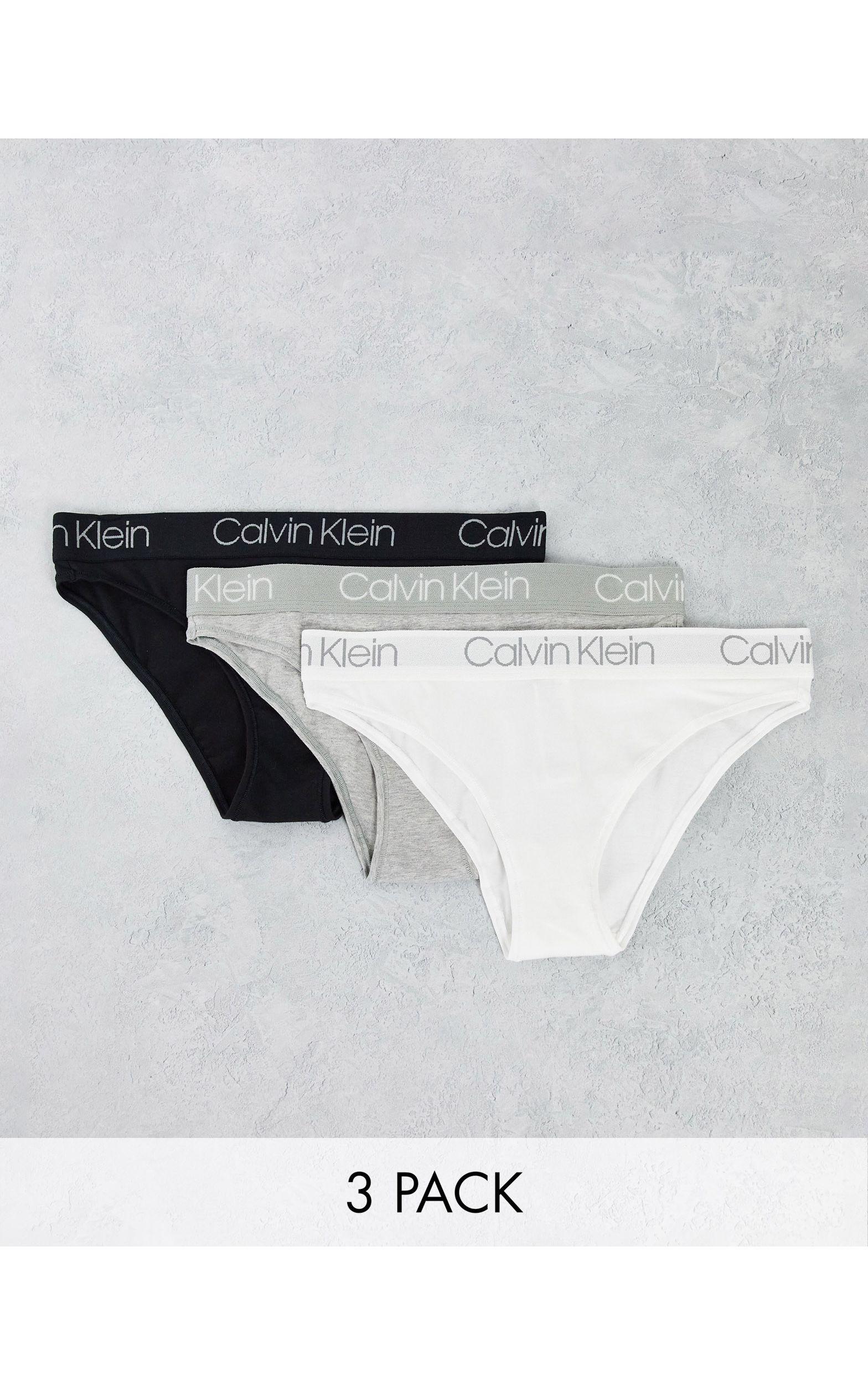 Calvin Klein Body Cotton 3 Pack High Leg Tanga Brief | Lyst Canada