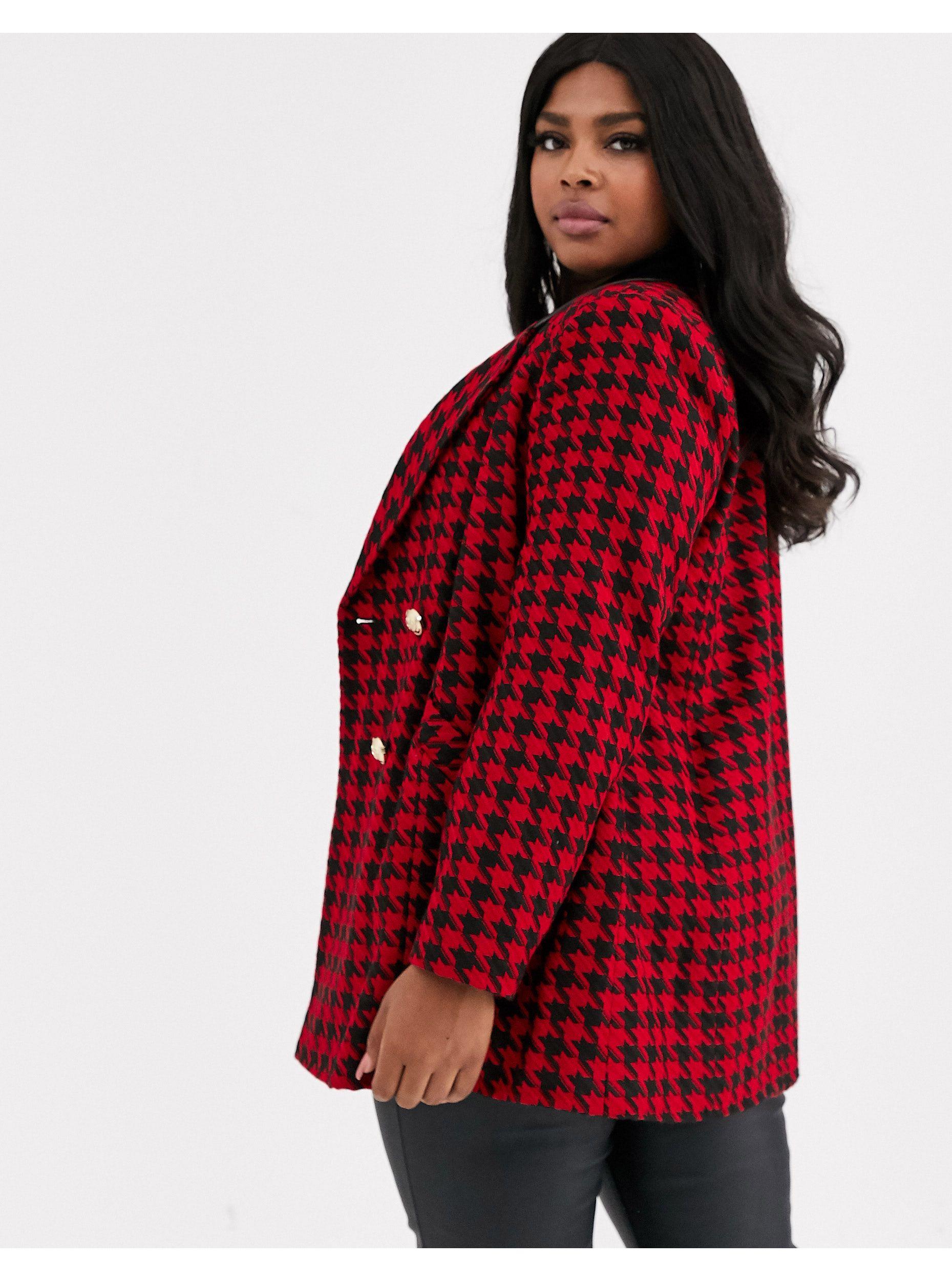 dogtooth jacquard zip through overshirt