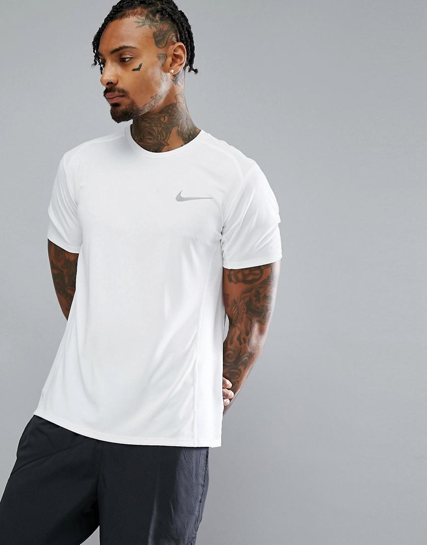 nike miler white t shirt