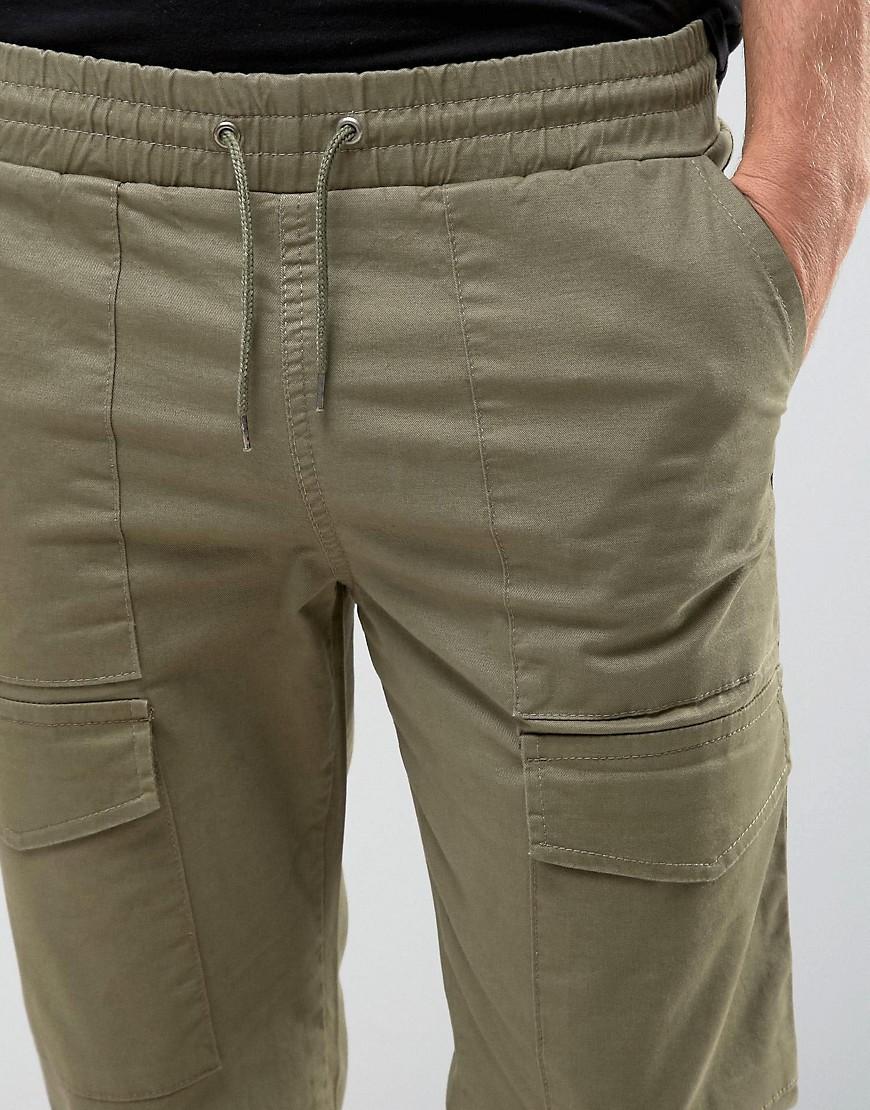 Lyst - New Look Cargo Pants In Khaki in Green for Men