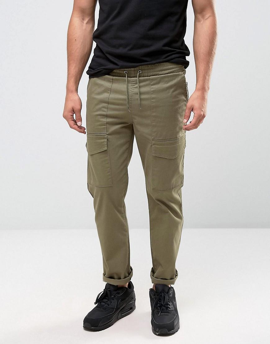Lyst - New Look Cargo Pants In Khaki in Green for Men