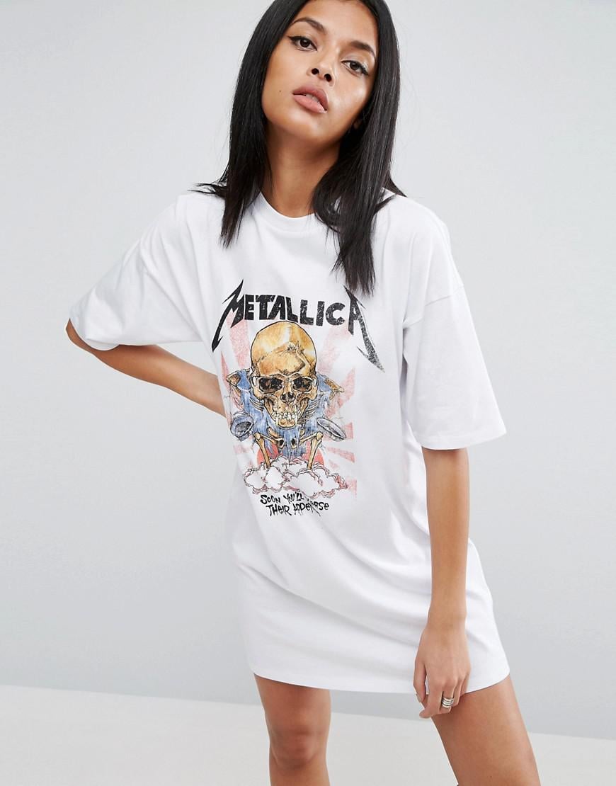 metallica t shirt dress