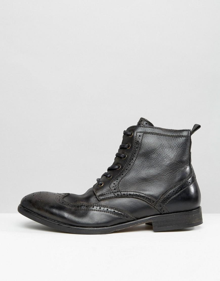 hudson simpson tan brogue boot