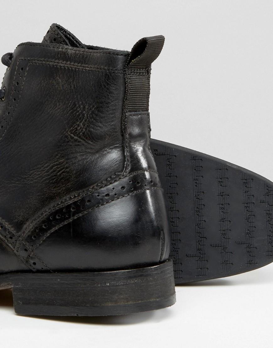 hudson simpson tan brogue boot