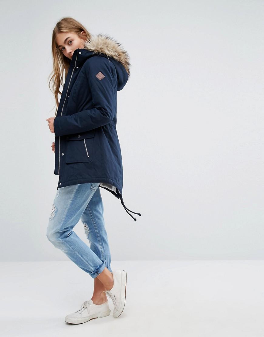 hollister fur lined parka