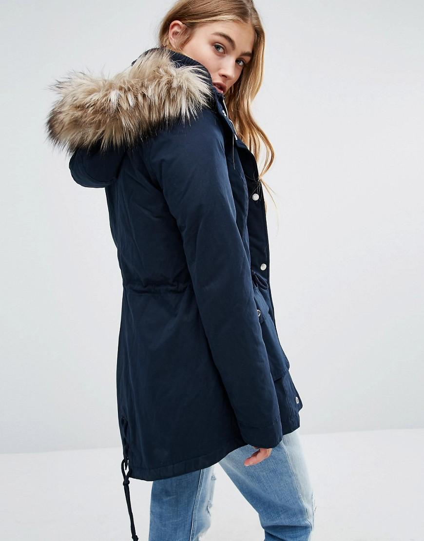 Hollister Navy Parka Strongly Reduced, 42% OFF | ceasuristradale.ro