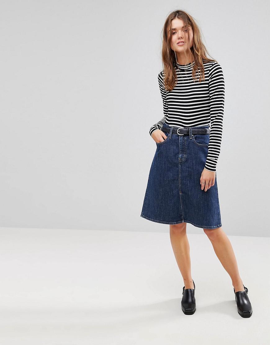 levis a line skirt