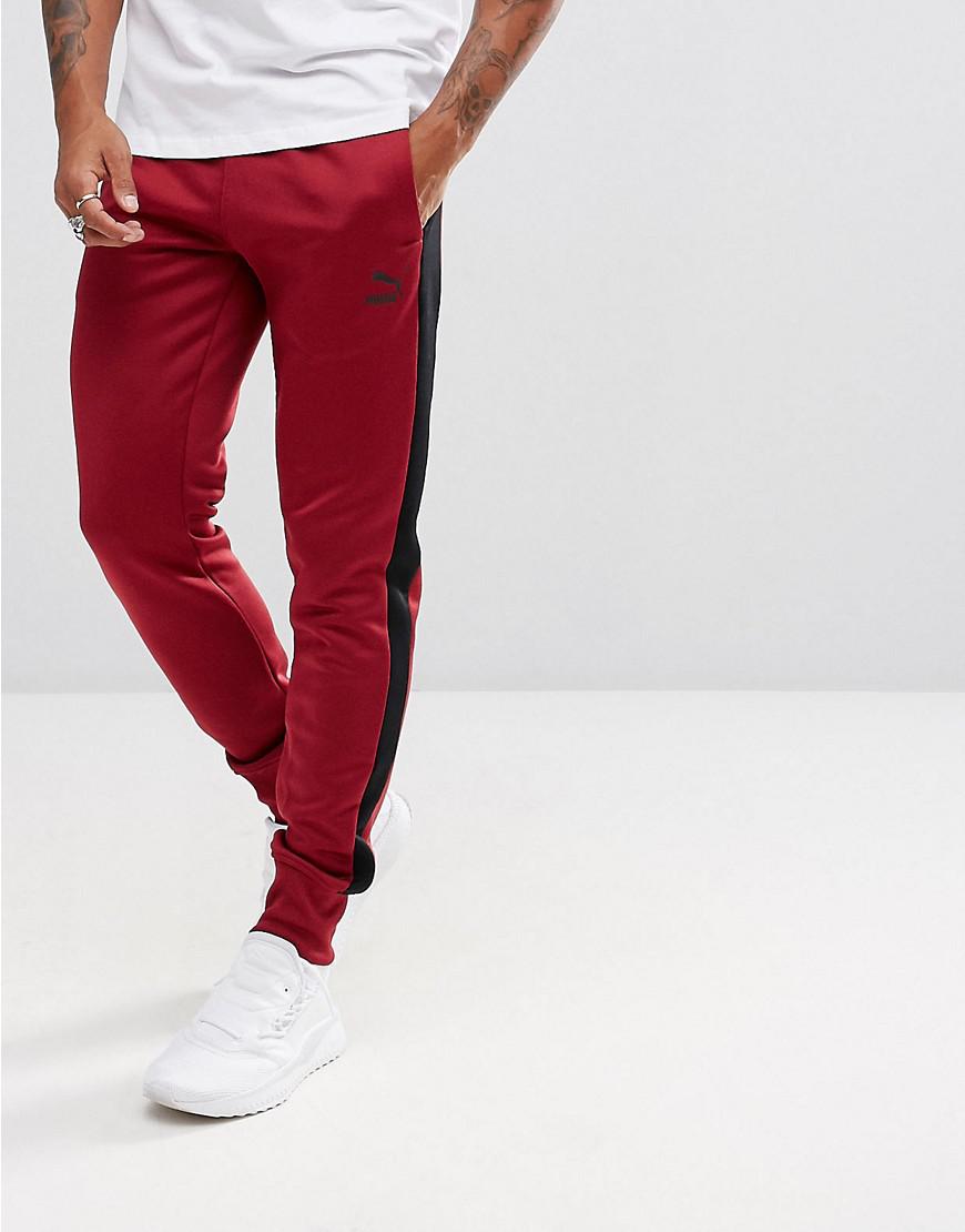 red puma tracksuit bottoms