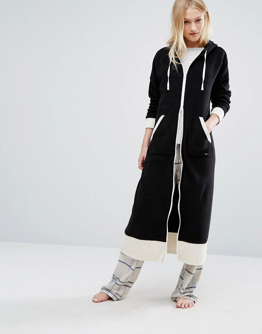 Dkny black dressing gown Clearance