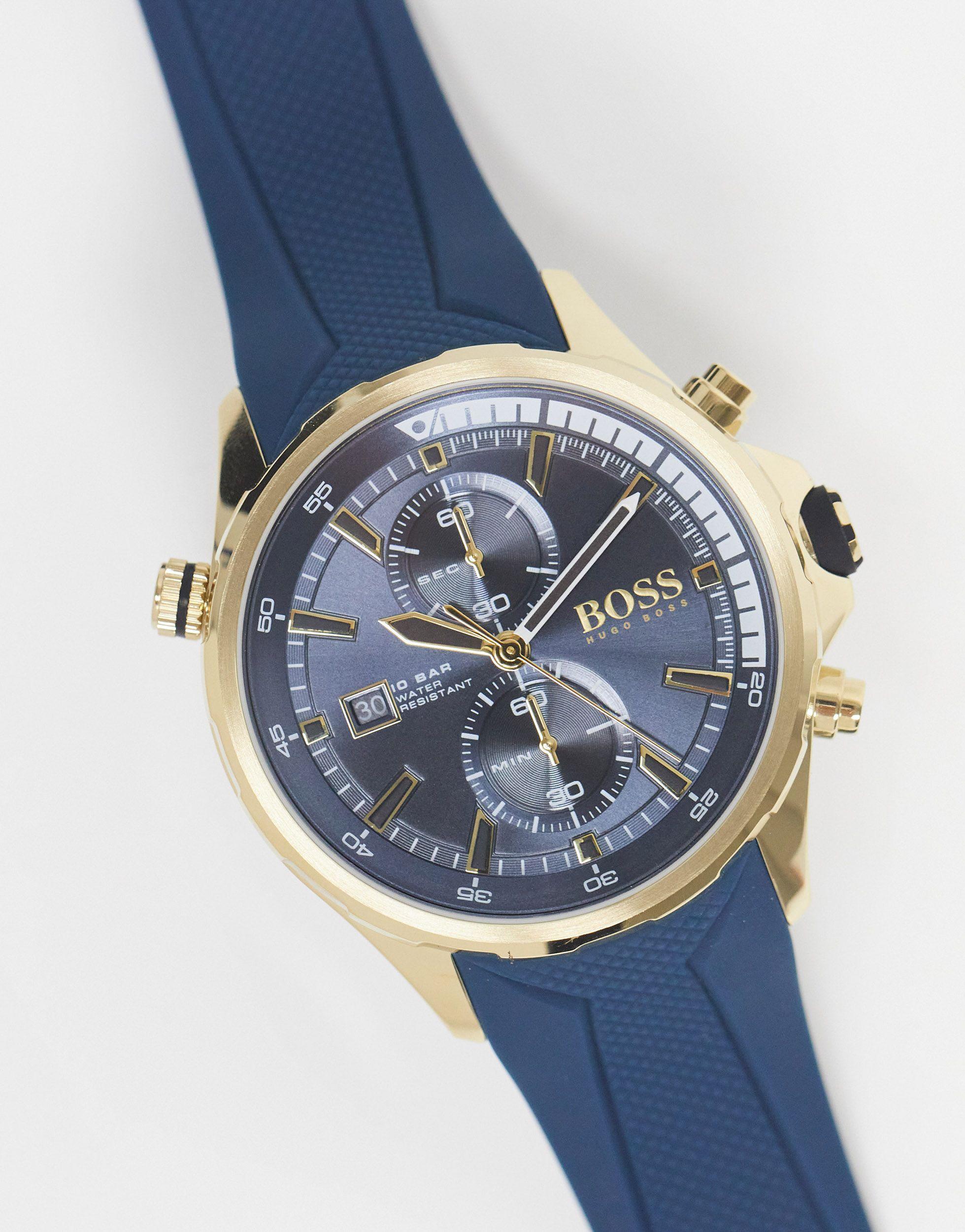 Montre chronographe en silicone pour homme BOSS by HUGO BOSS pour homme en  coloris Bleu - Lyst