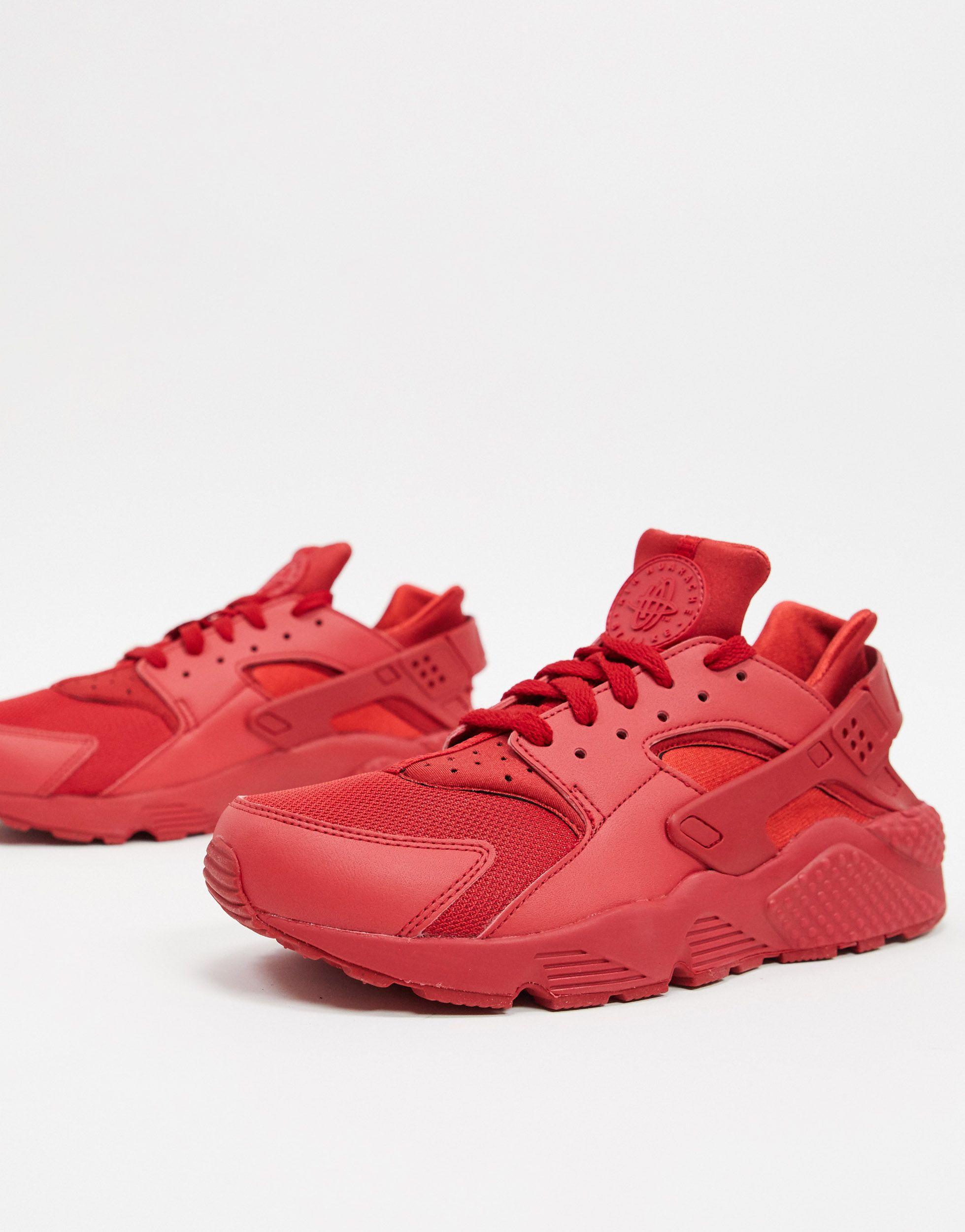 red huarache shoes