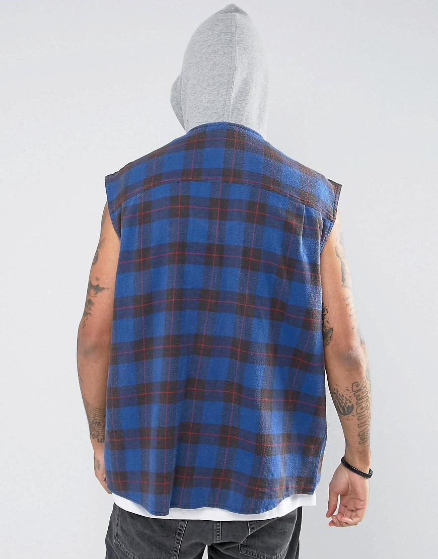 oversized checked overshirt
