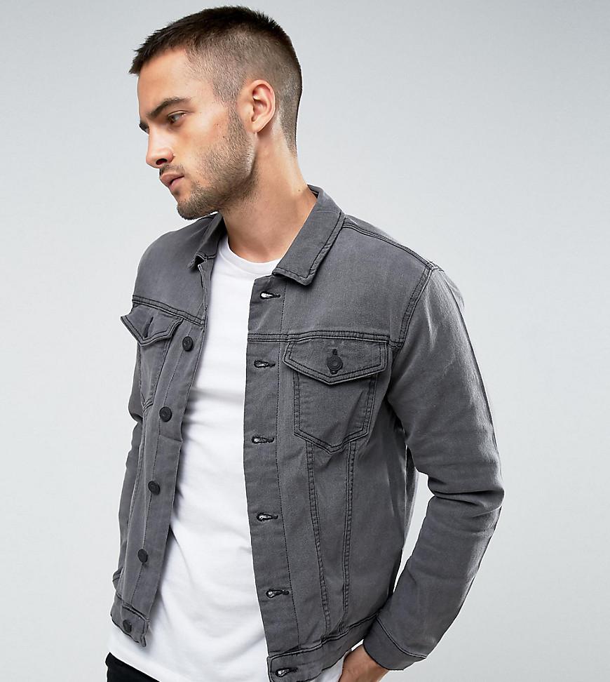 Light Grey Grey Denim Jacket Mens | vlr.eng.br