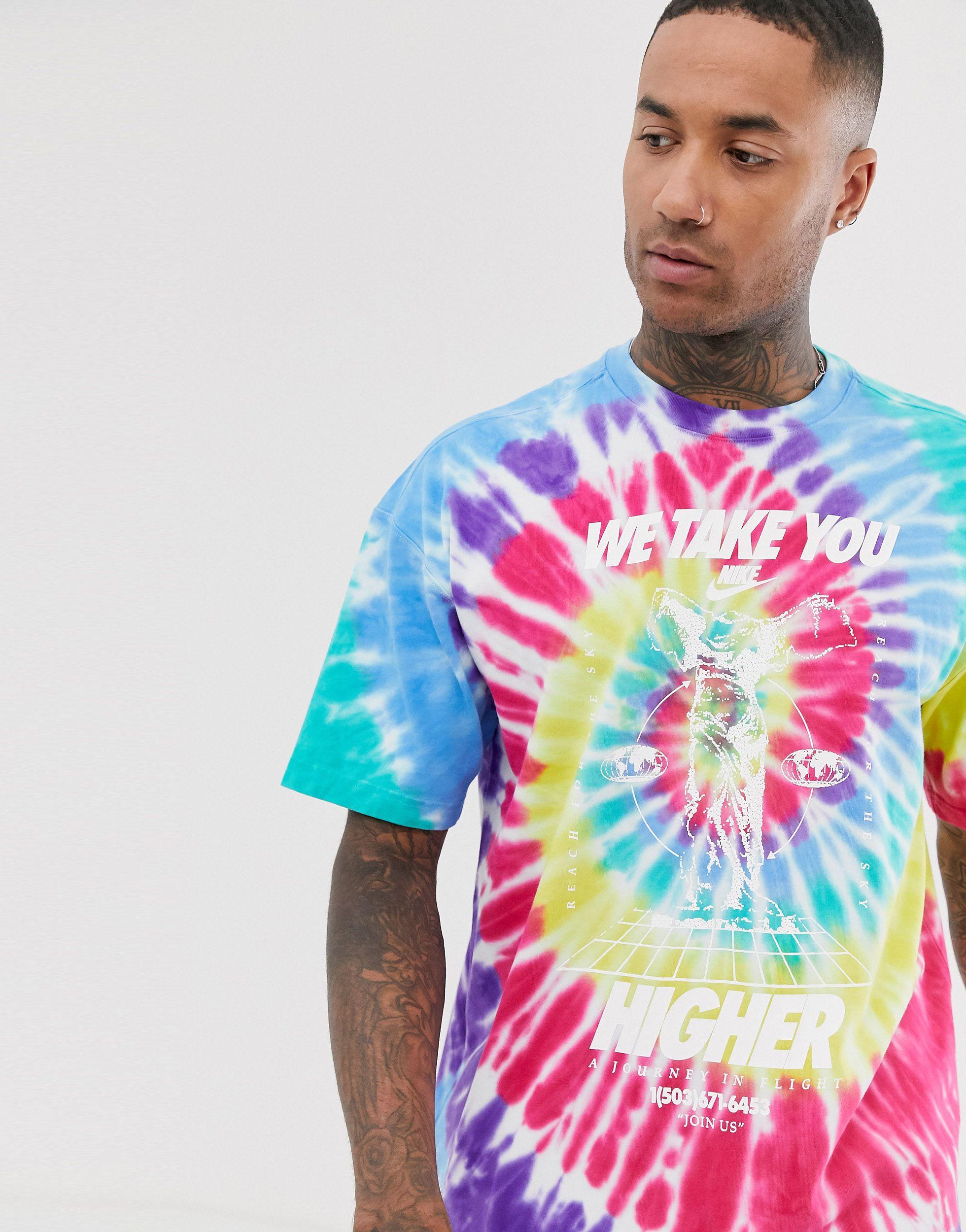 mens nike tie dye shirt