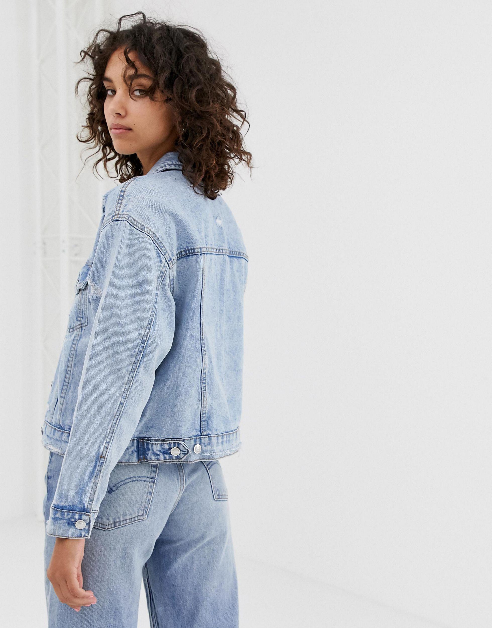 stradivarius denim jacket
