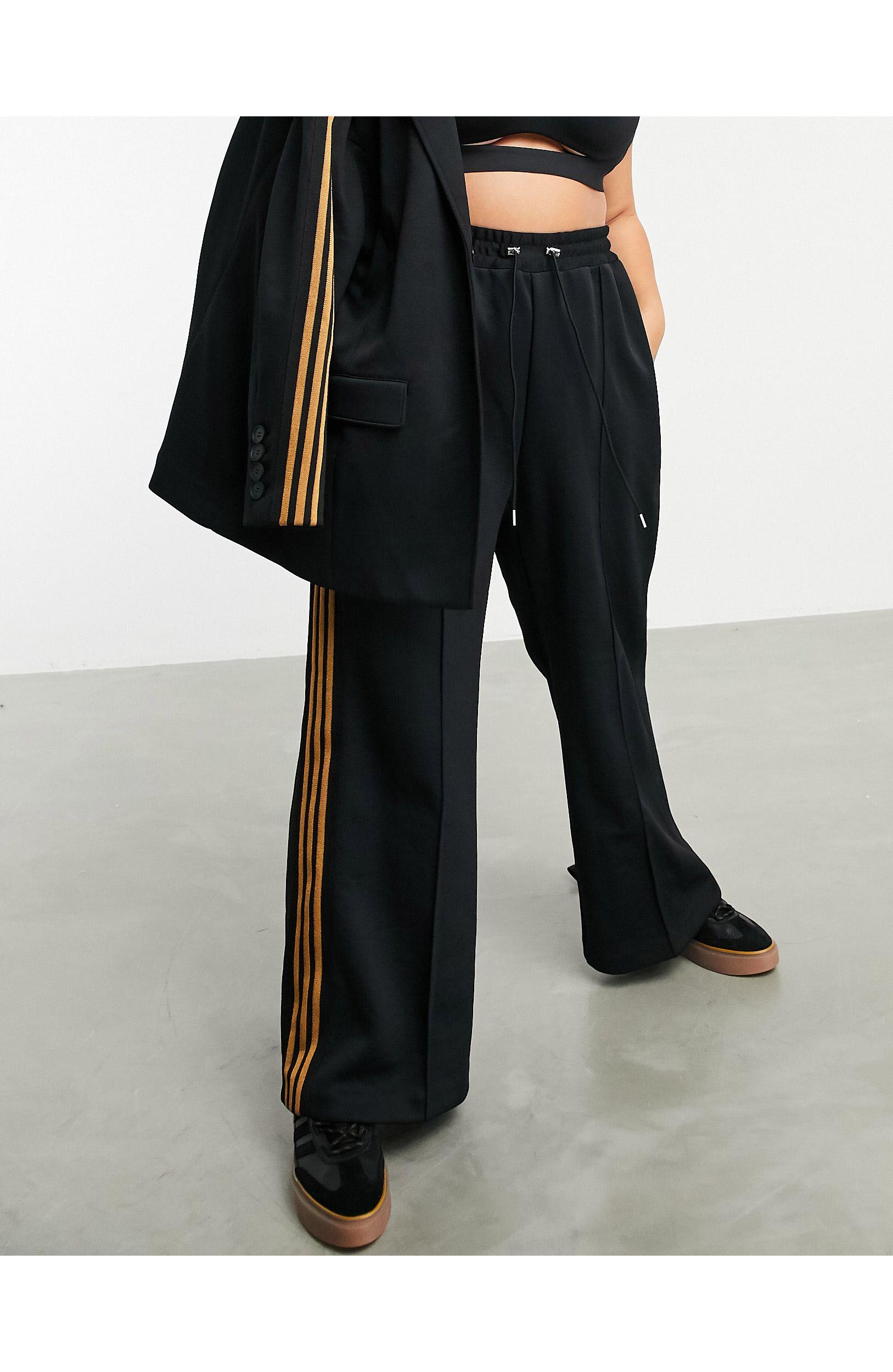 Ivy Park Adidas X Plus - Broek Met Wijde Pijpen in het Zwart - Lyst
