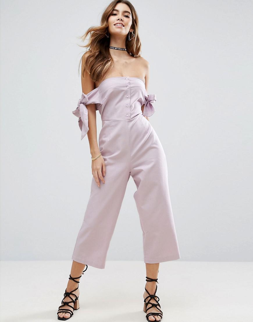 asos purple jumpsuit