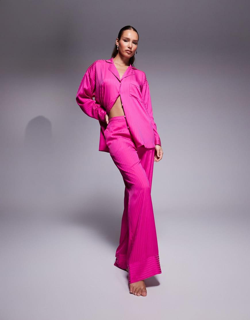 Satin pyjamas river island hotsell