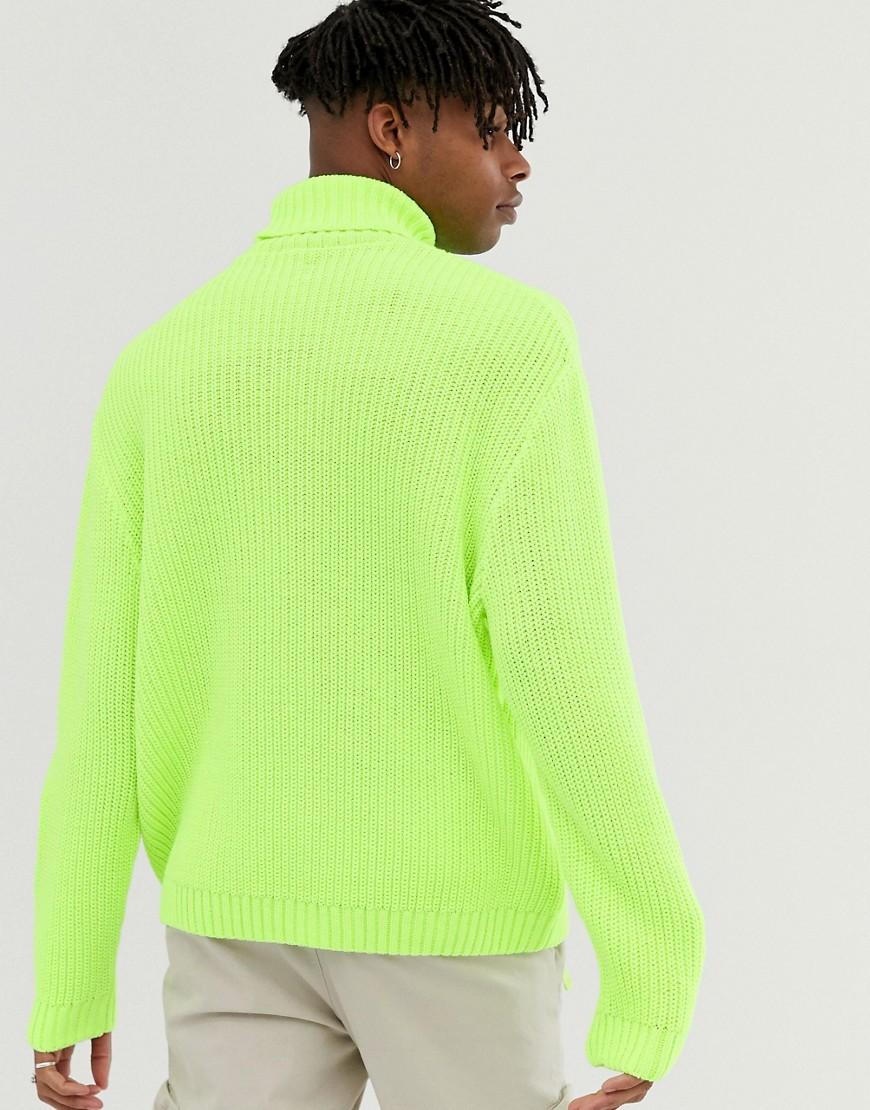 neon green jumper mens