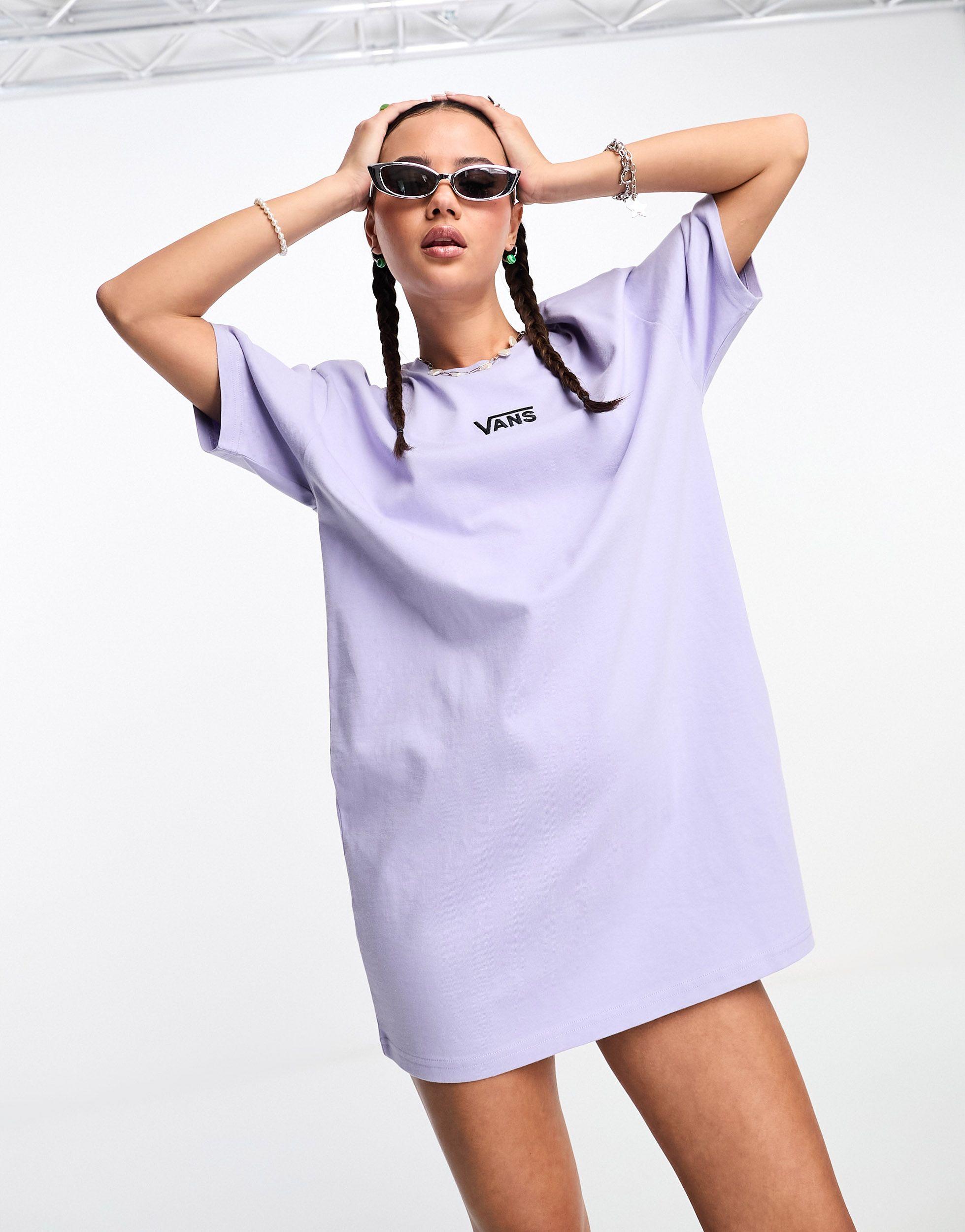 Center v - vestito t-shirt lilla di Vans in Viola | Lyst