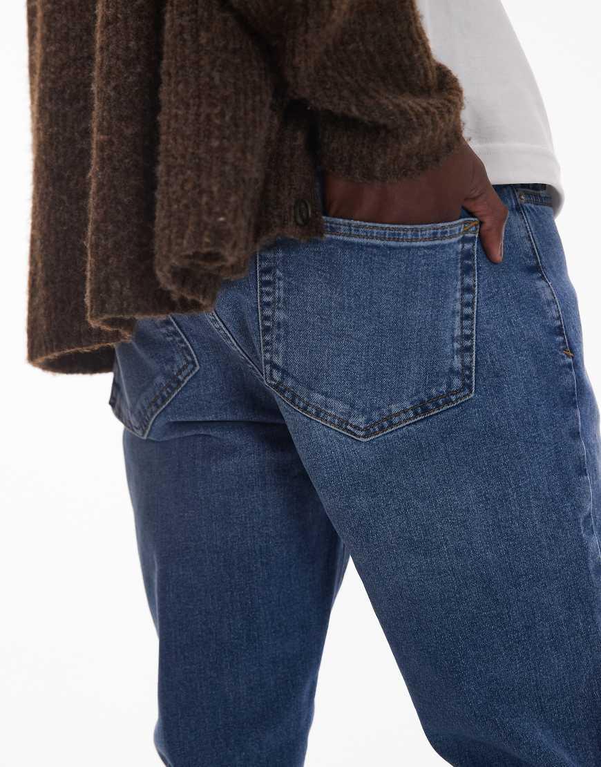 TOPMAN Stretch Skinny Jeans in Blue for Men Lyst UK