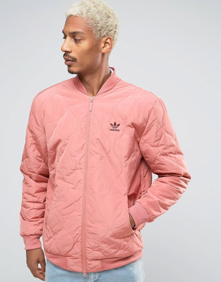 pink adidas jacket mens