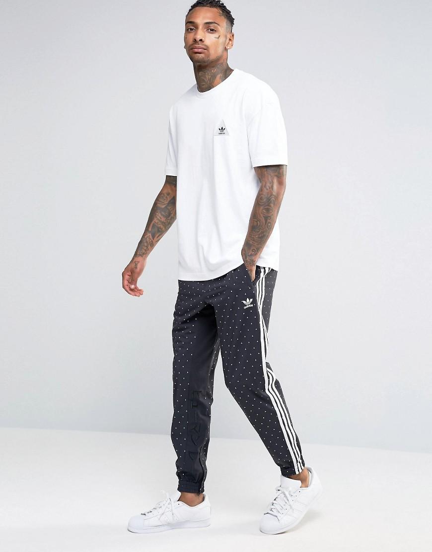 adidas Originals Synthetic Pharrell All Over Print Joggers In Black Br1820  - Black for Men - Lyst